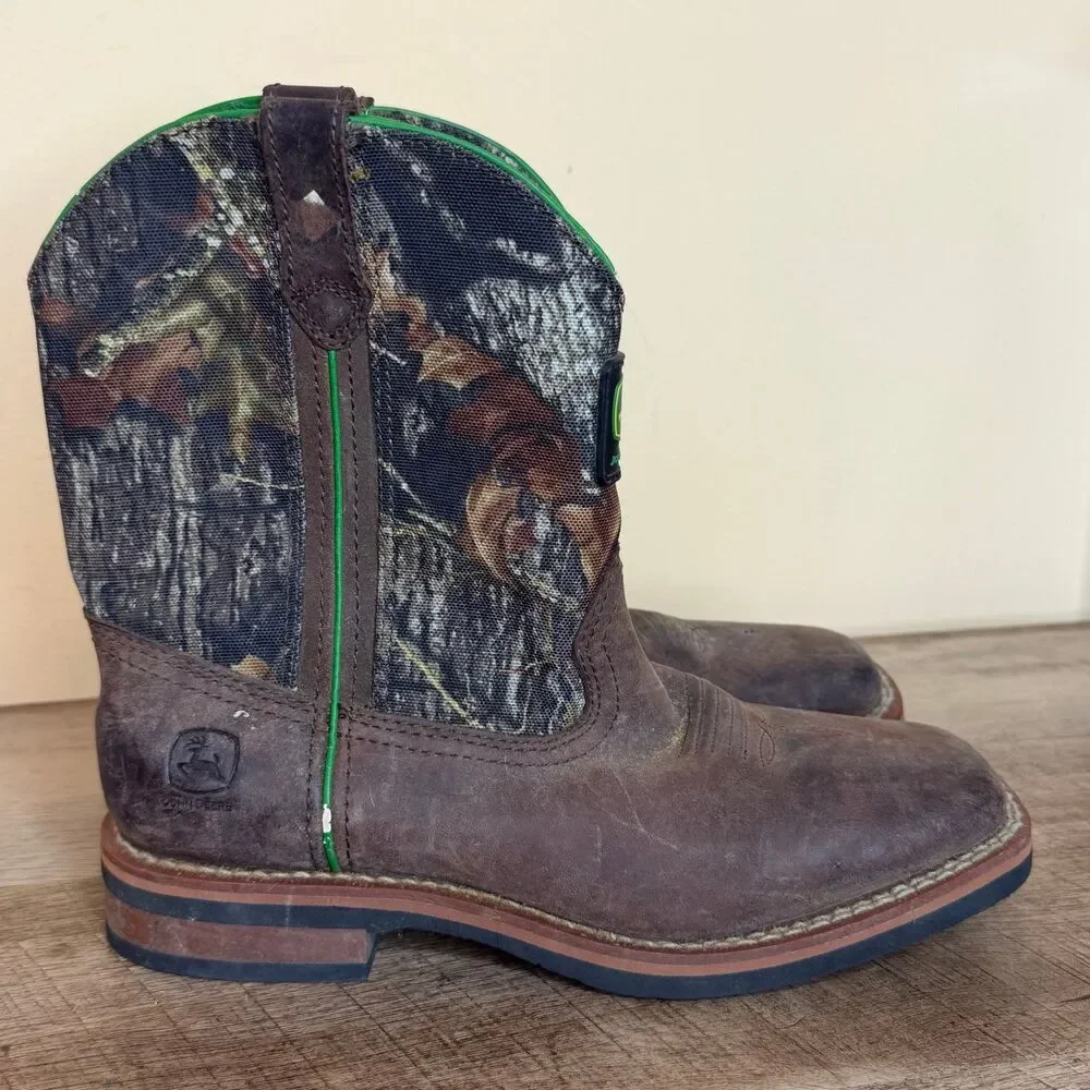 John Deere boys boots size 6 western cowboy